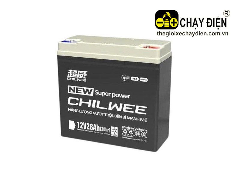 Ắc quy xe điện Chilwee 12V 26Ah