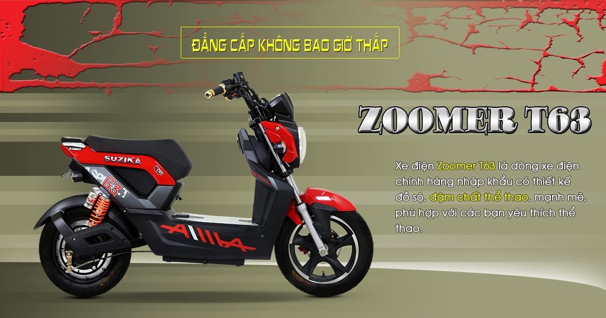 Xe máy điện Zoomer T63 Aima
