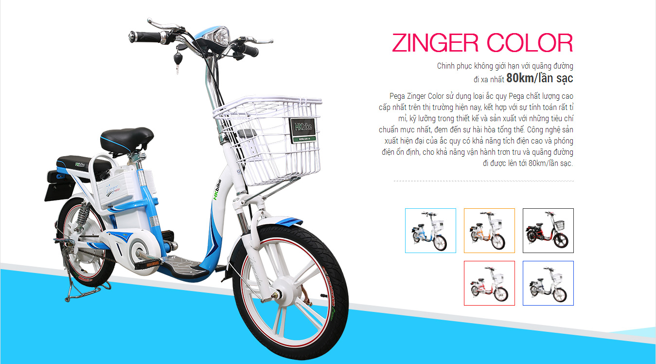 Xe đạp điện Hkbike Zinger Color