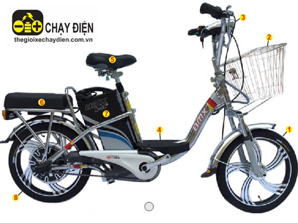 Xe đạp điện Bmx Inox 18 inch