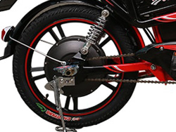 Đông cơ Xe đạp điện Hkbike Zinger Color được bố trí ở tâm bánh sau