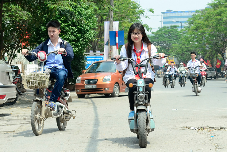 Xe đạp điện cho học sinh