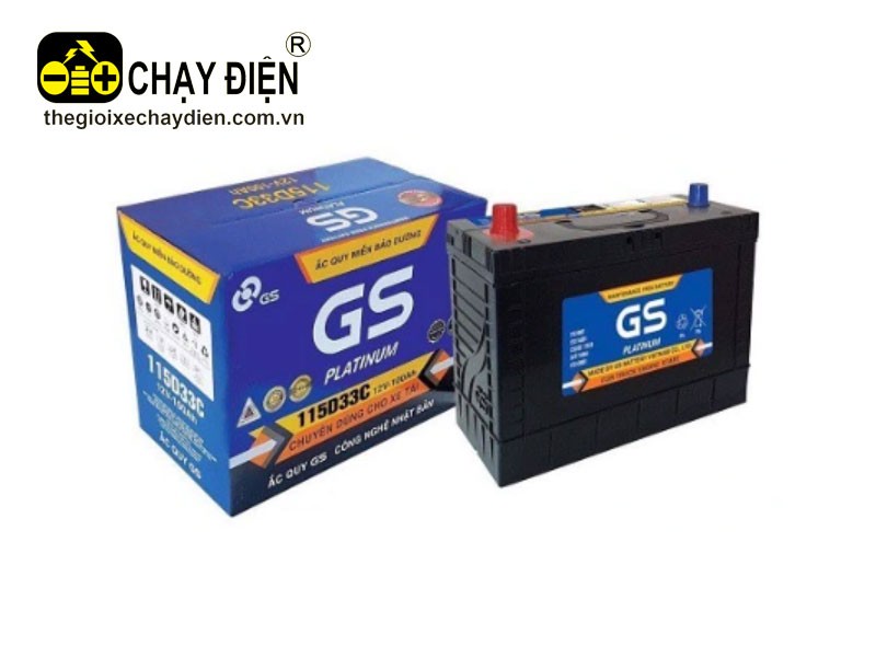 Ắc quy GS 115D33C MF  cọc chì