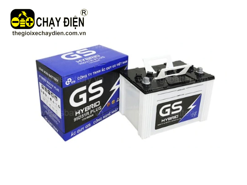 Ắc quy GS HYBRID 95D31R PLUS