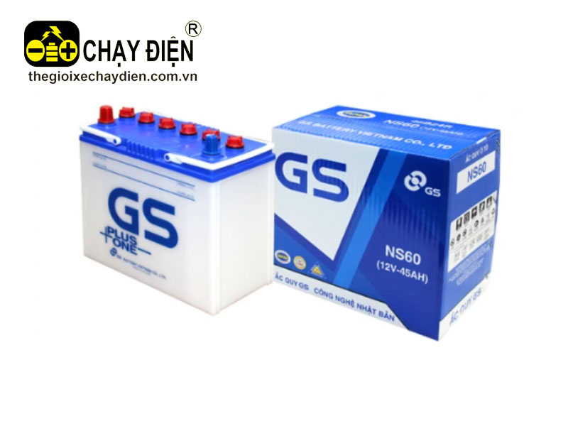 Ắc quy GS NS60  cọc nhỏ