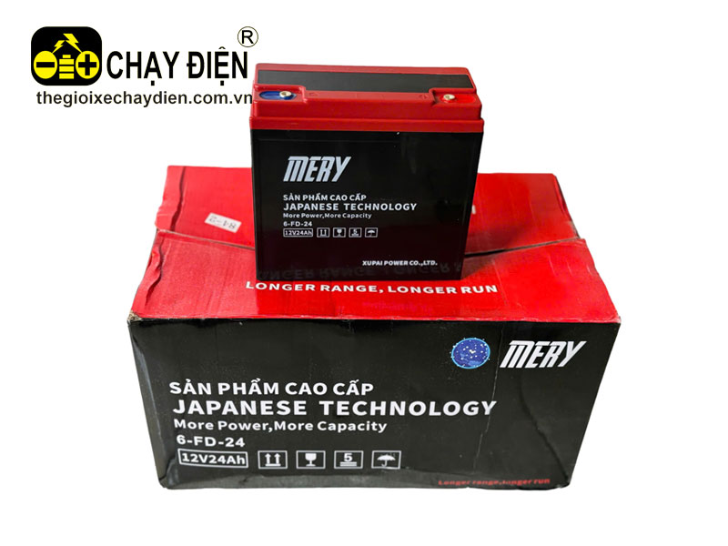 Ắc quy xe điện 12V 24AH MERY