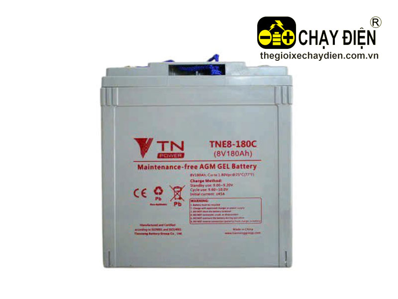 Ắc quy xe điện chở khách Tianneng TNE8-180C 8V 180Ah
