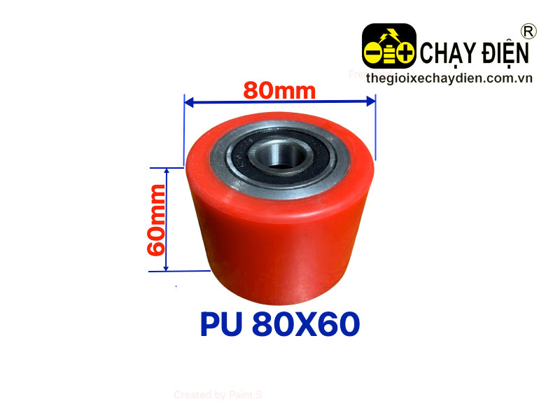 Bánh PU tải xe nâng 80×60