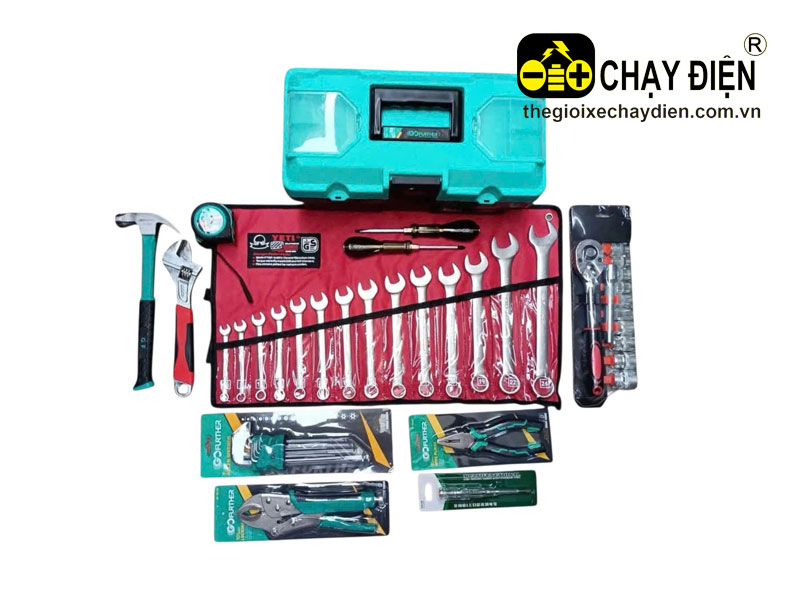 Bộ đồ nghề sửa xe đạp điện 11 món có thùng