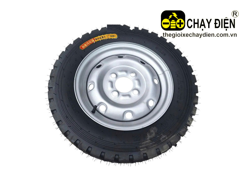Bộ săm, lốp, vành 4 lỗ xe 3 bánh điện 4.50-12