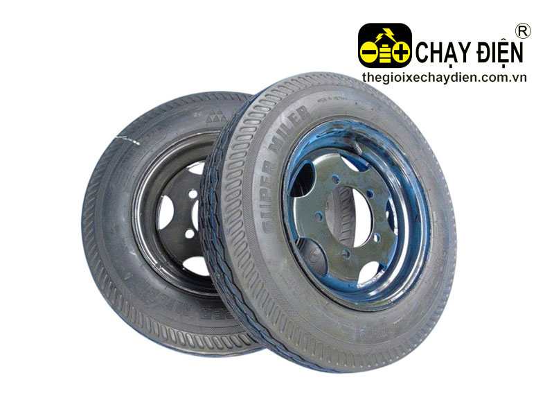 Bộ săm, lốp, vành xe 3 bánh điện 5.00-12