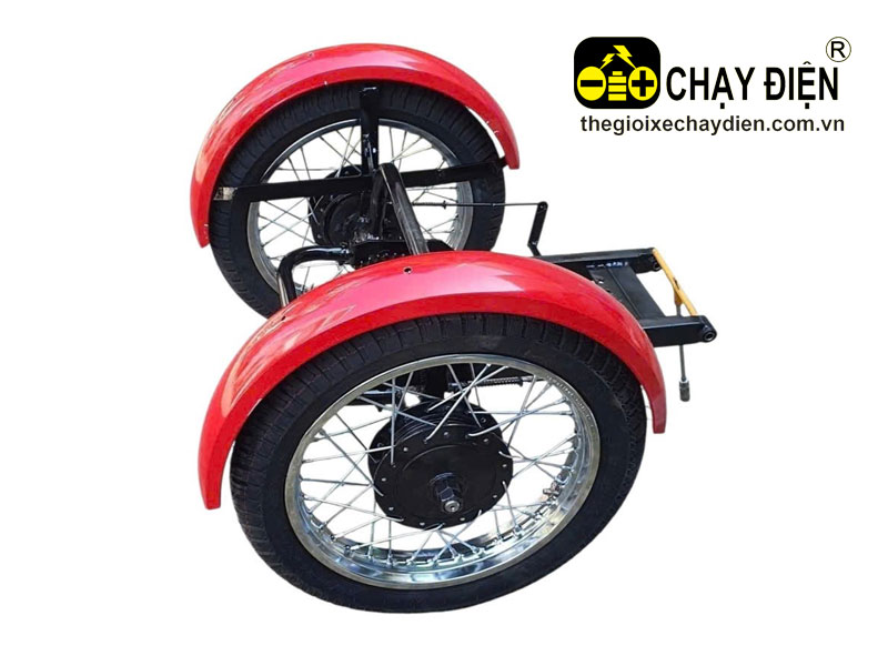 Càng xe máy 3 bánh lắp xe số, có visai, số lùi