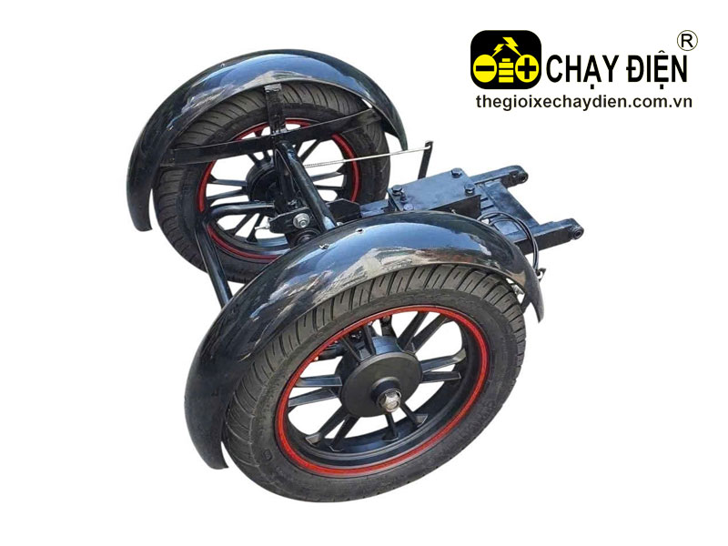 Càng xe máy 3 bánh lắp xe tay ga, có visai