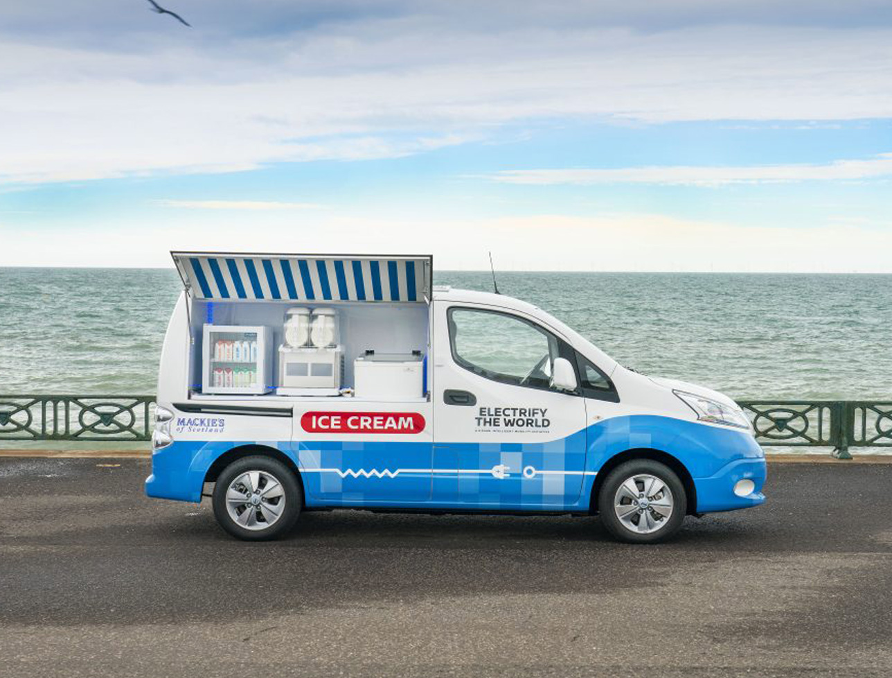 Chiếc xe tải điện bán kem độc đáo của Nissan