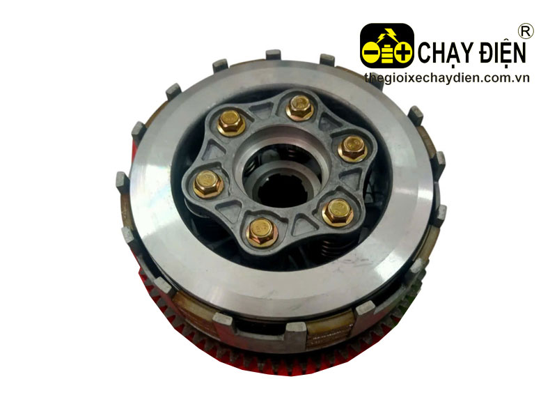 Cụm côn 6 trụ 7 lá xe 3 bánh chở hàng