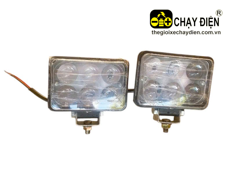Đèn pha ô tô điện 12V 6 bóng led