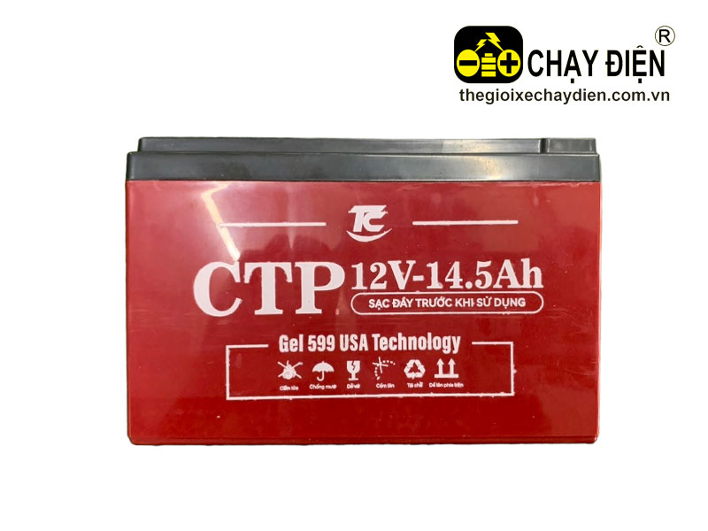 Ắc quy xe đạp điện CTP 12V-14,5Ah