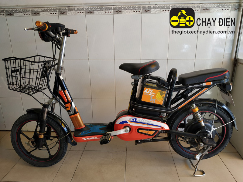 Xe đạp điện Bmx AZI cũ màu cam