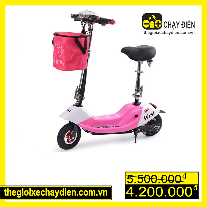 Xe điện gấp Mini E-Scooter giỏ trước