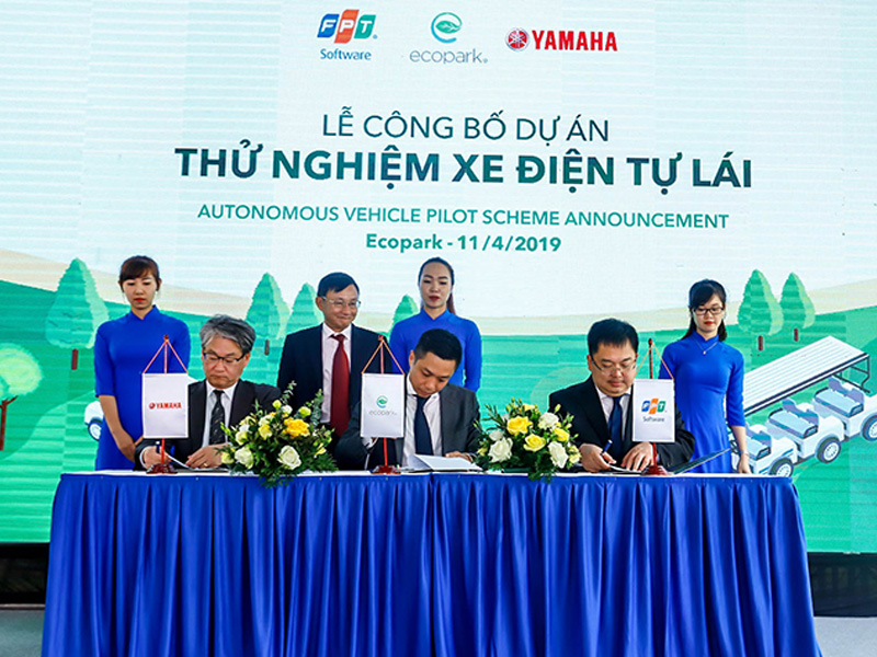 FPT Software kết hợp cùng Yamaha cho ra mắt xe tự lái đầu tiên chạy trong khu đô thị