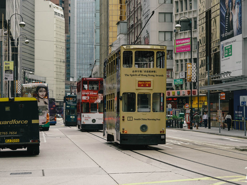 Xe điện 2 tầng là phương tiện giao thông lâu đời nhất tại Hồng Kong