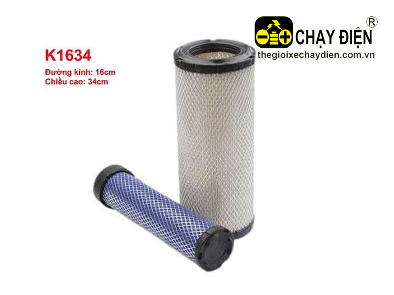 Lọc gió K1634 sử dụng xe nâng HELI 5, 6, 7, 8 tấn