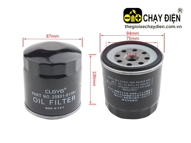 Lọc nhớt xe nâng 20801-01191