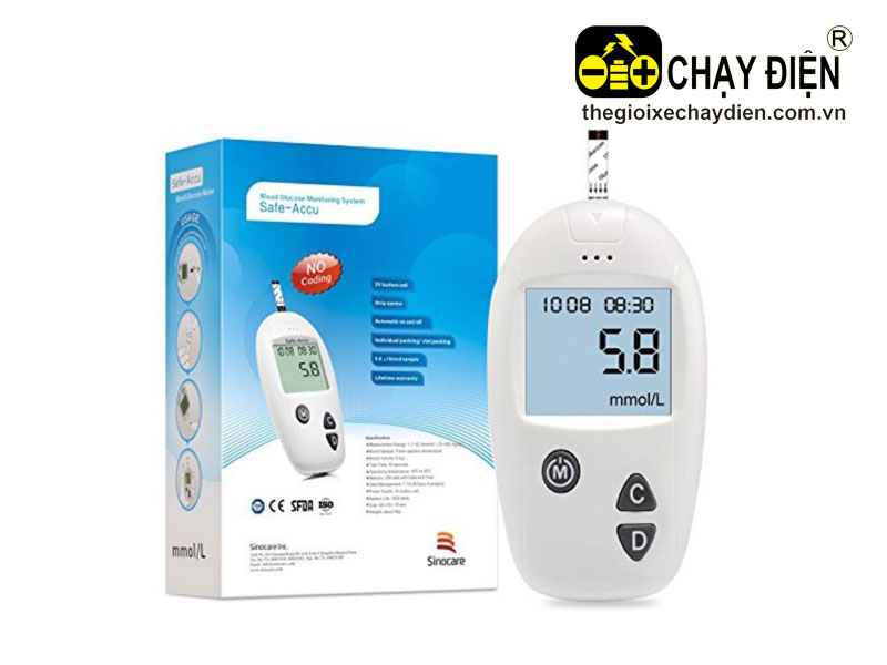 Máy đo đường huyết Sinocare Safe Accu