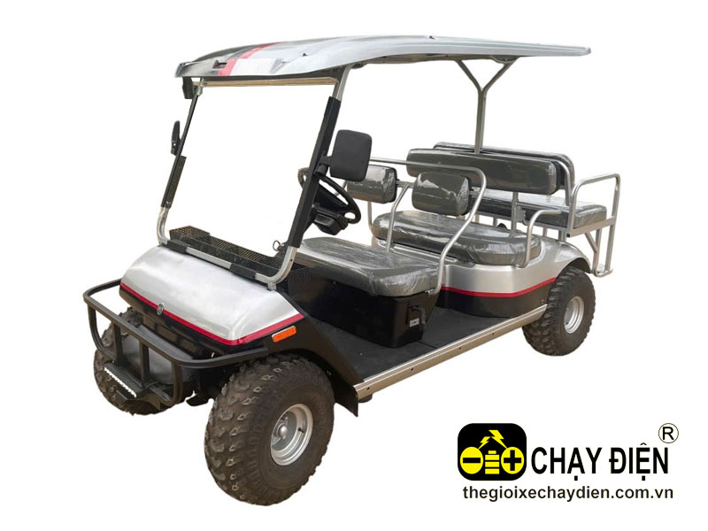 Ô tô điện du lịch Yamaha 4+2 8inch ắc quy cũ