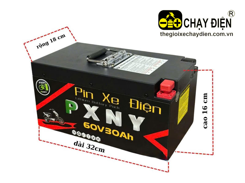 Pinlithium xe máy điện PXNY 60V 30Ah