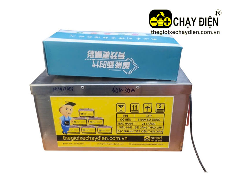 Pinlithium xe điện Smart 60V 30Ah