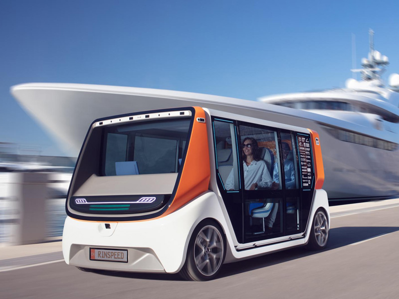 Sáng tạo lập dị xe taxi giao hàng điện MetroSnap của Rinspeed