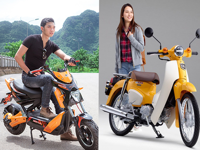 Bảng so sánh chi phí sử dụng xe cup 50CC chạy xăng và Xe điện chạy 5 bình ắc quy