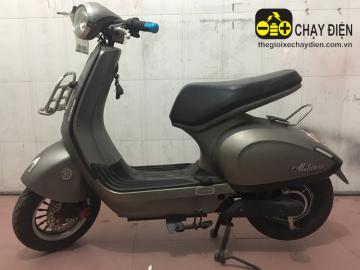 Xe máy điện Milan 3 cũ xám