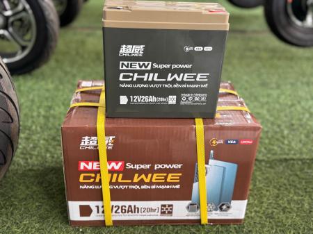 Ắc quy xe máy điện Chilwee 12v-16Ah