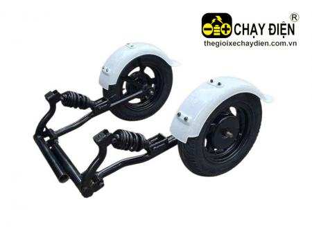 Bánh phụ xe máy cho người khuyết tật