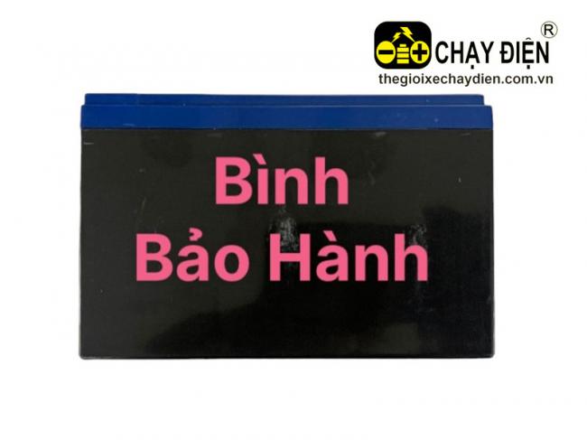 Bình ắc quy xe đạp điện bảo hành Đen mờ