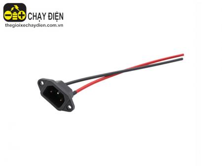 Dây nguồn bình ắc quy xe đạp điện chân vuông
