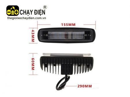 Đèn chiều vạch LED 30W gồm 6 bóng Cree xe nâng