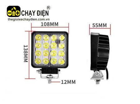 Đèn LED 16 bóng chiếu sáng xe nâng