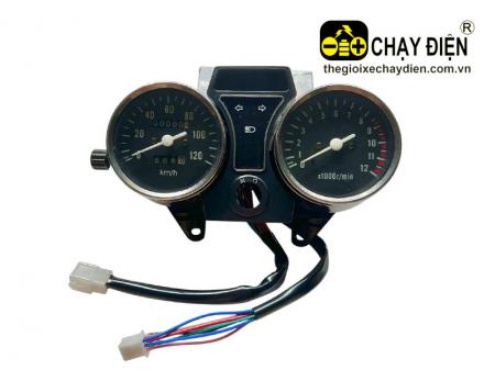 Đồng hồ kiểu tròn xe 3 bánh