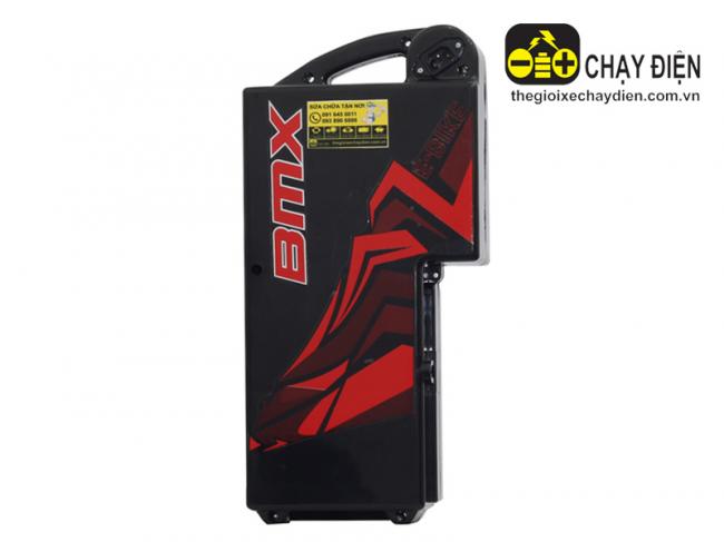 Hộp bình ắc quy xe đạp điện Bmx 22 inch, Bmx 18 inch Đỏ