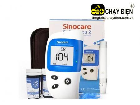 Máy đo đường huyết Sinocare Safe Accu 2 (Tặng 50 Que + 50 Kim)