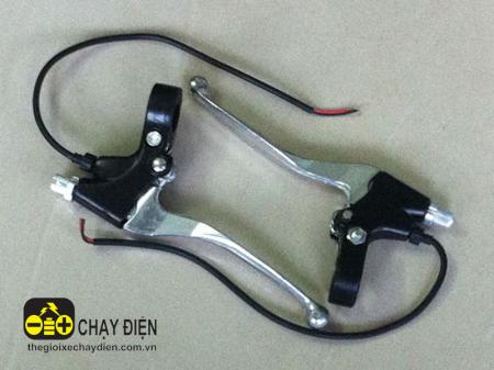 Tay thắng xe đạp điện nhôm ngắn