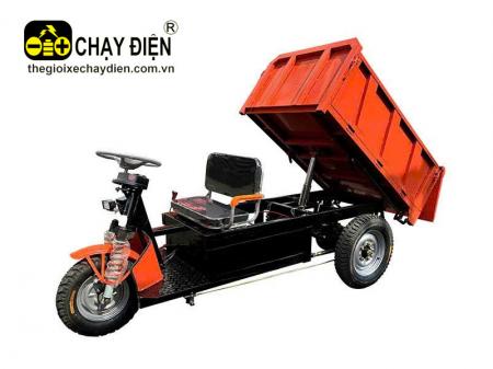 Xe 3 bánh điện chở hàng 2 tấn ben thủy lực VN2TL