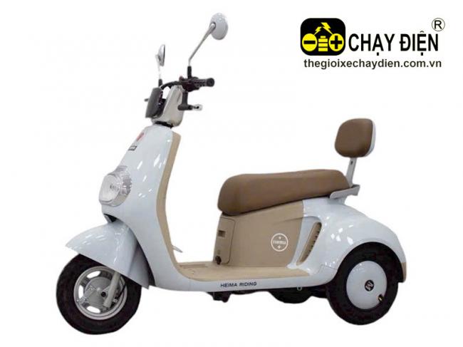 Xe 3 bánh điện Heima Riding Trắng sữa