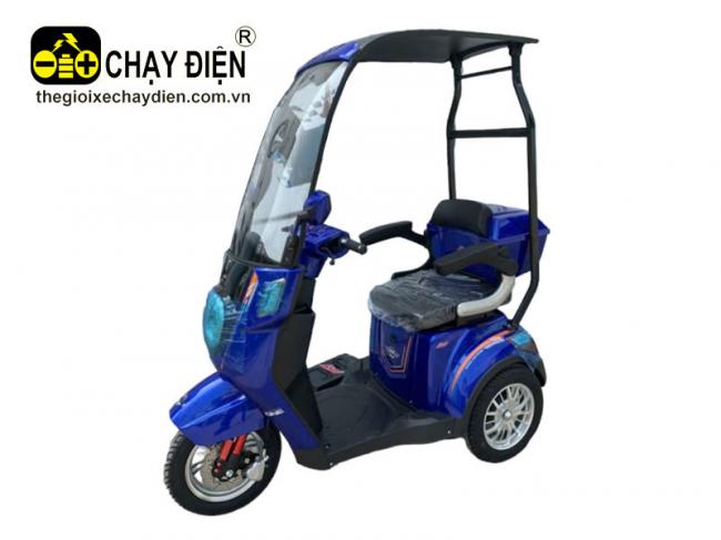 Xe 3 bánh điện Lixi One có mái che Xanh dương