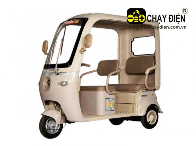 Xe 3 bánh điện mái che Vnbike J2 Kem