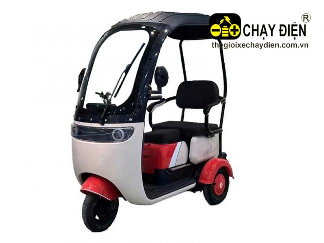 Xe 3 bánh điện mái che Vnbike X302 Kem