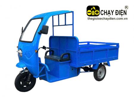 Xe 3 bánh điện thùng lửng có mái che PT 500kg